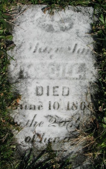 Mary Jane McGill tombstone